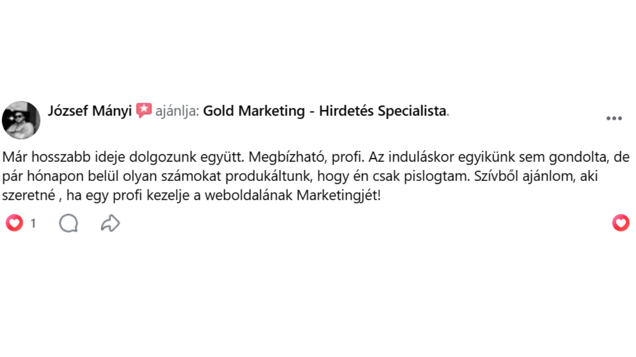 Gold Marketing vélemény 1