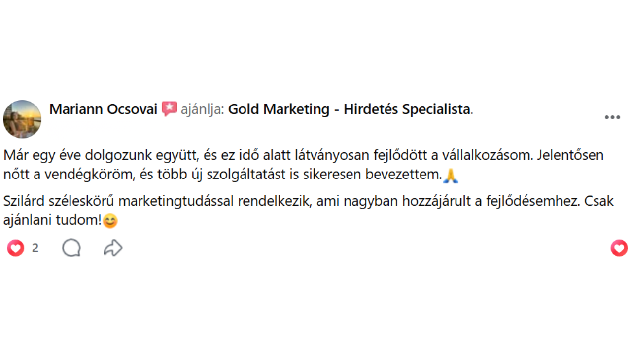 Gold Marketing vélemény 3